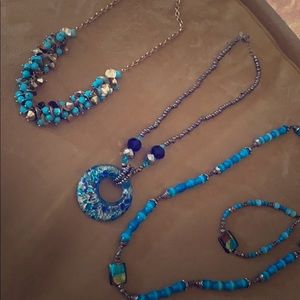 💎 BEAUTIFUL BLUES NECKLACES & BRACELET 💎